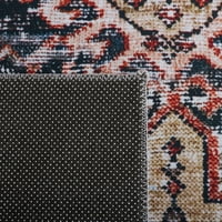 Tucson Forrester Традиционно килимче за измиване на машини, 6 '6' кръг, военноморска ръжда