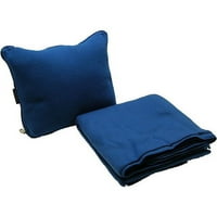 Протеже възглавница и одеяло пътуване комфорт комплект, синьо