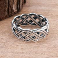 Bigstone Vintage Infinity Intertwined Cross Knot Finger Ring Women Band Party Jewelry