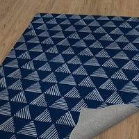 Триъгълна призма Военноморска площ килим от Kavka Designs