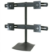 Ergotron 33-324- DS Quad -Monitor Desk Stand - до 124lb - до 24 Дисплей на плосък панел - черен