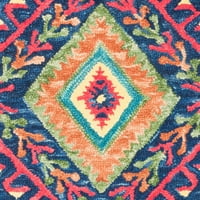 Аспен АПН ръчно изработен син мулти килим