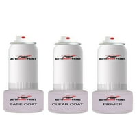 Докоснете Basecoat Plus Clearcoat Plus Primer Spray Paint Kit, съвместим с минерално сиво металик f ford