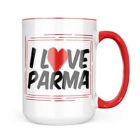 Неонблонд обичам Парма чаша подарък за любителите на кафе чай