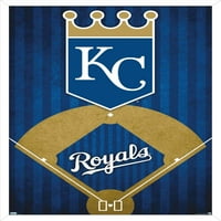 Канзас Сити Роялс-Плакат С Лого, 14.725 22.375