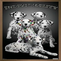 Кийт Кимбърлин - Далматински кученца с цветни петна - Стенски плакат за индивидуалност, 14.725 22.375