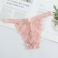 интими за жените участък бикини gstring чорапогащник дантелена облицовка цветове удобно бельо розово + m