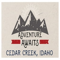 Cedar Creek Айдахо сувенирен хладилник Магнит приключение очаква дизайн